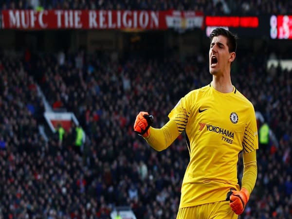 Thủ môn Courtois thời thi đấu cho Chelsea