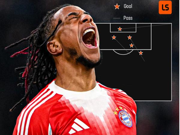 Bayern củng cố ngôi đầu, phong độ hủy diệt của Olise